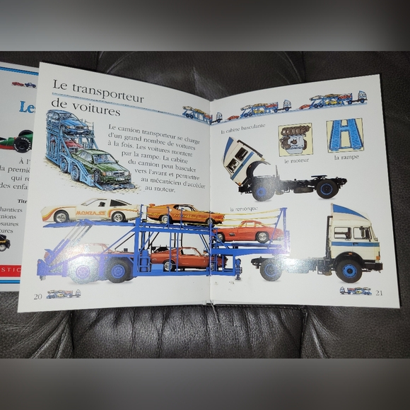 French Children's Books Transportation Themed Les Voitures Les Camions Ages 3+ - Picture 7 of 8